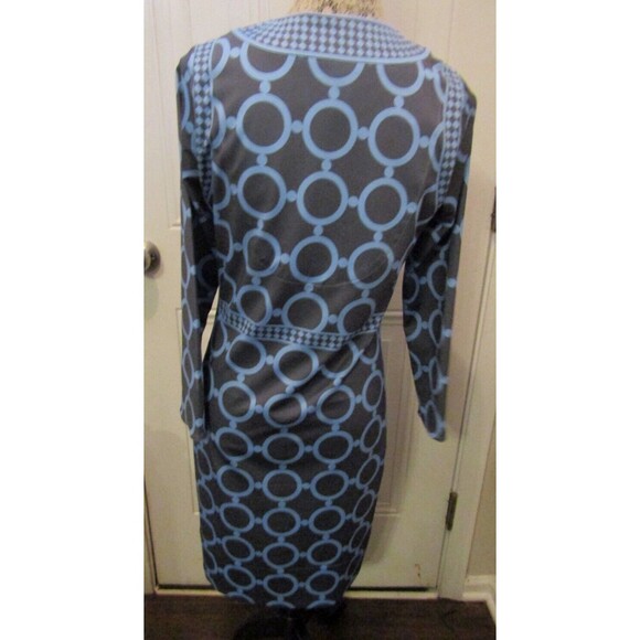Gretchen Scott Dress NWT Trimmed Up Dip & Dot Gray Blue Retail $212 Size XS - Picture 5 of 15
